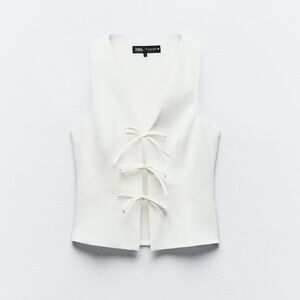 Zara tied fitted top